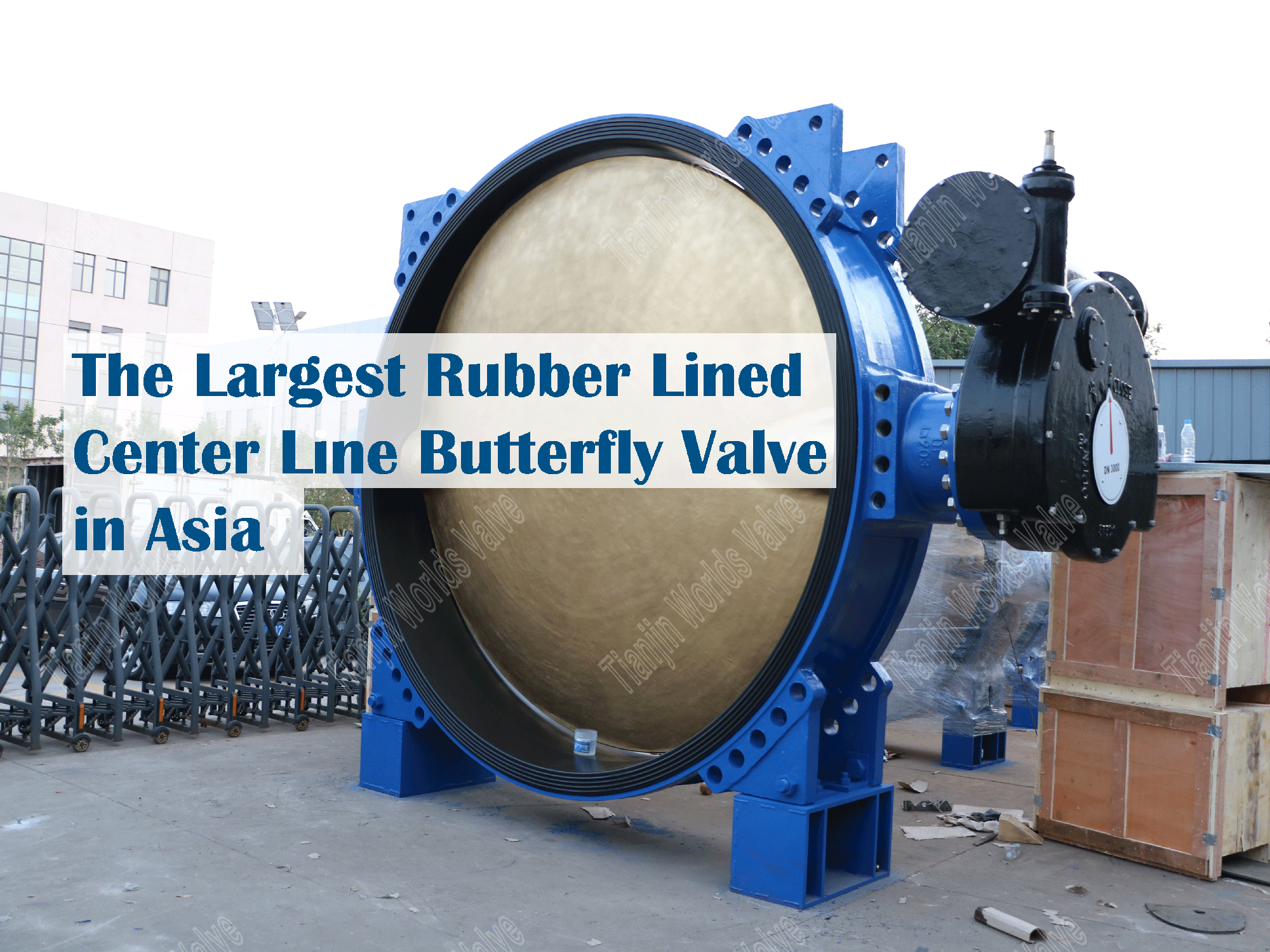 The Largest Rubber Lined Center Line Butterfly Valve in Asia