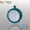 PTFE Coated Double Flange Butterfly Valve Two Pieces Body,API609/EN558 Series 13,PN10 PN16 CLASS 150,JIS 10K,CE ISO9001,Ductile Iron Body,PTFE Disc And Seat,high Performance