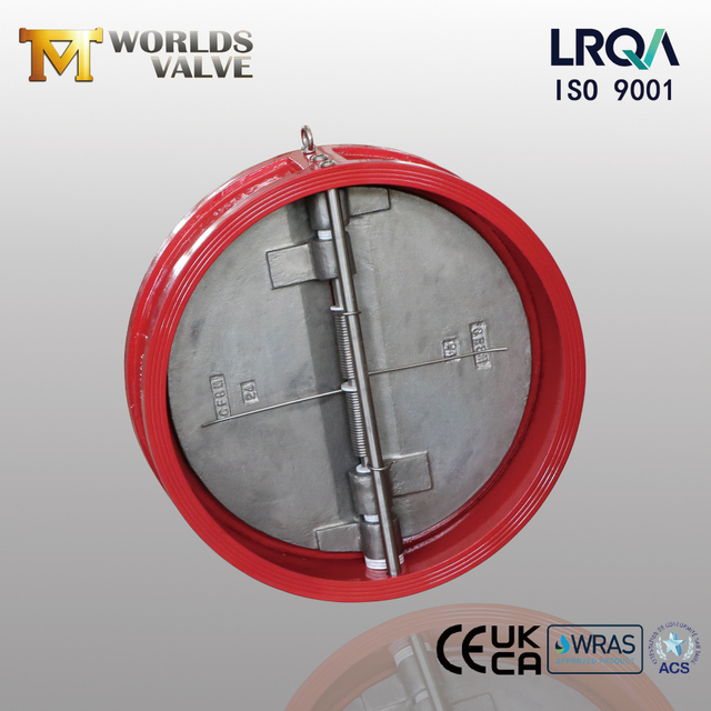 24 DN600 GGG40 Body CF8M Disc Dual Plate Wafer Check Valve PN10 Reliable Valve Supplier-Tianjin Worlds Valve Co., Ltd.