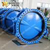  Butterfly Valve with Painting Disc Pinless U-Section Double Flanged