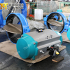 Pneumatic Electric Actuator Solenoid API Standard Wafer Type Butterfly Control Valves