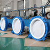 Big size PFA liner disc Butterfly Valve Split Body