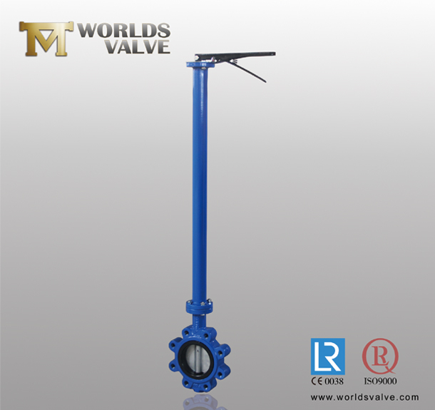 Good Quality Lug Type Threaded End Butterfly Valve with Long/Extended Stem /Shaft