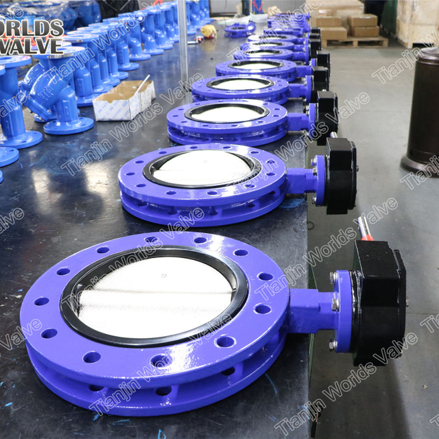 U-section Flanged Concentric Butterfly Valve Pinless