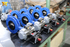 U Section Double flange Short pattern Butterfly Valve with Pneumatic actuators