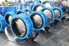 Awwa C504 Double Flanged Ends Butterfly Valve with Gearbox CLASS150