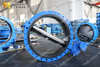 Big size Water Double Flanged Butterfly Valves With Gearbox Operator