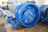 EN558 Series13 Series14 double flanged eccentric offset butterfly valves Gearbox Operator Handwheel