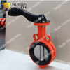 Aluminium Lever Penstock Rubber Seat Butterfly Valve