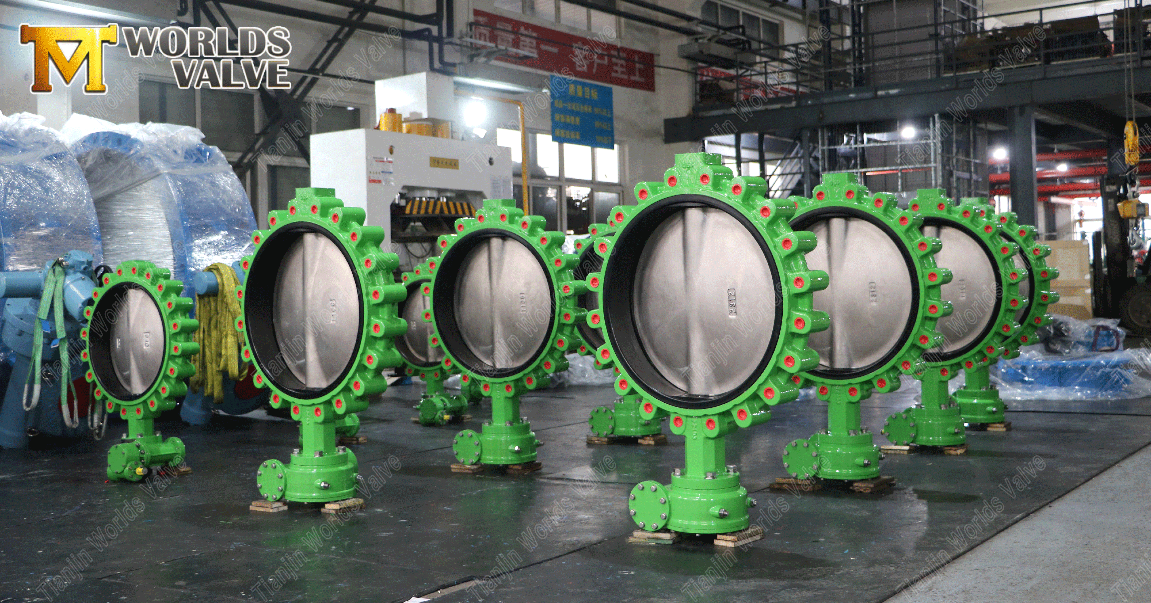 Worm Gear Lugged Butterfly Valve with Refreshing Color-6