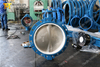 DN600 Wafer Type Butterfly Valve with PTFE Liner