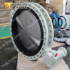 Water Double Flanged U-section Butterfly Valves PN10 PN16 