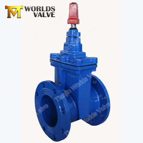 Ductile Iron Rubber Gate Sluice Valve with Captop/top Cap