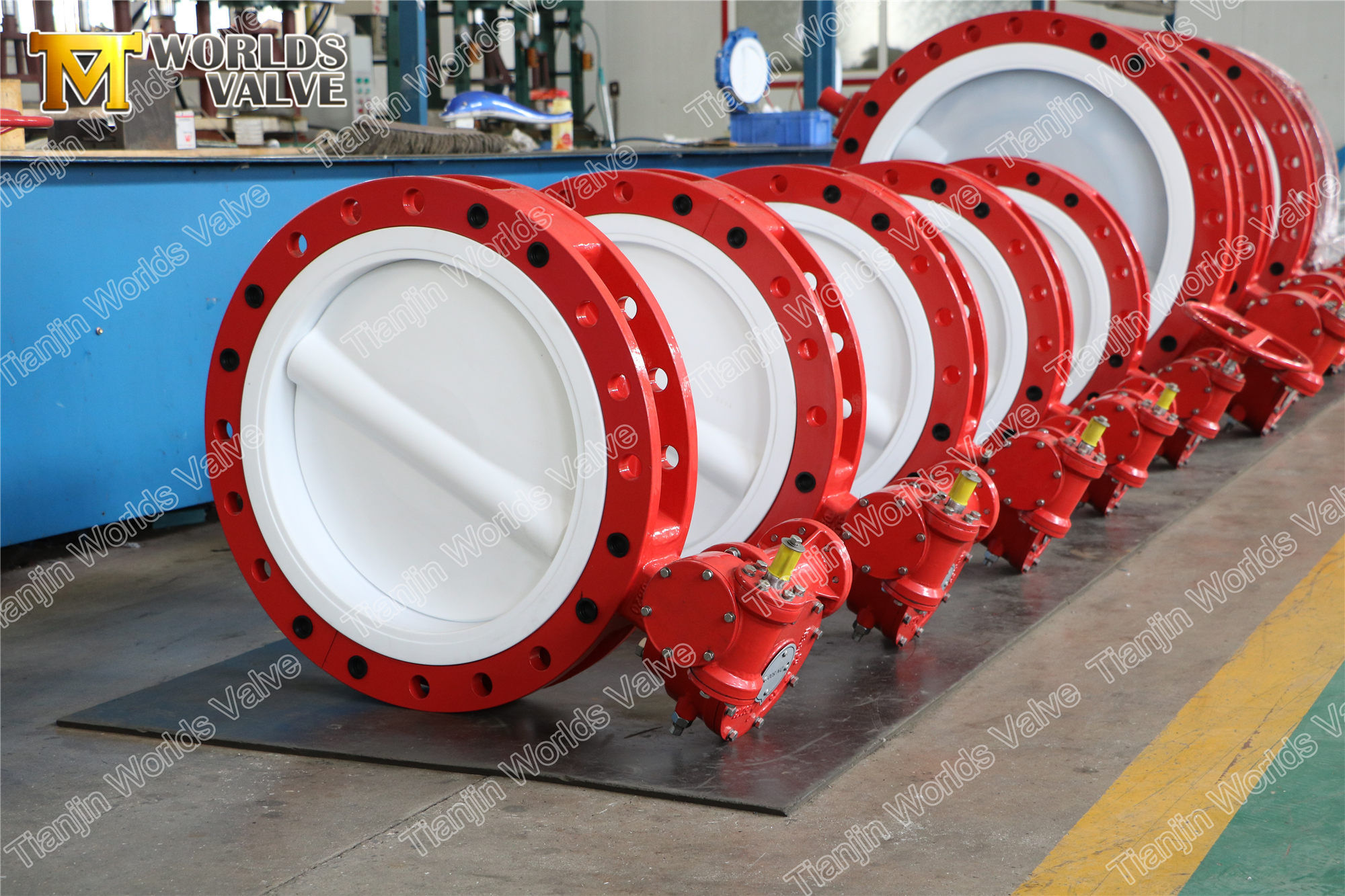 2 Full PTFE lining WAFER TYPE CONCENTRIC BUTTERFLY VALVE