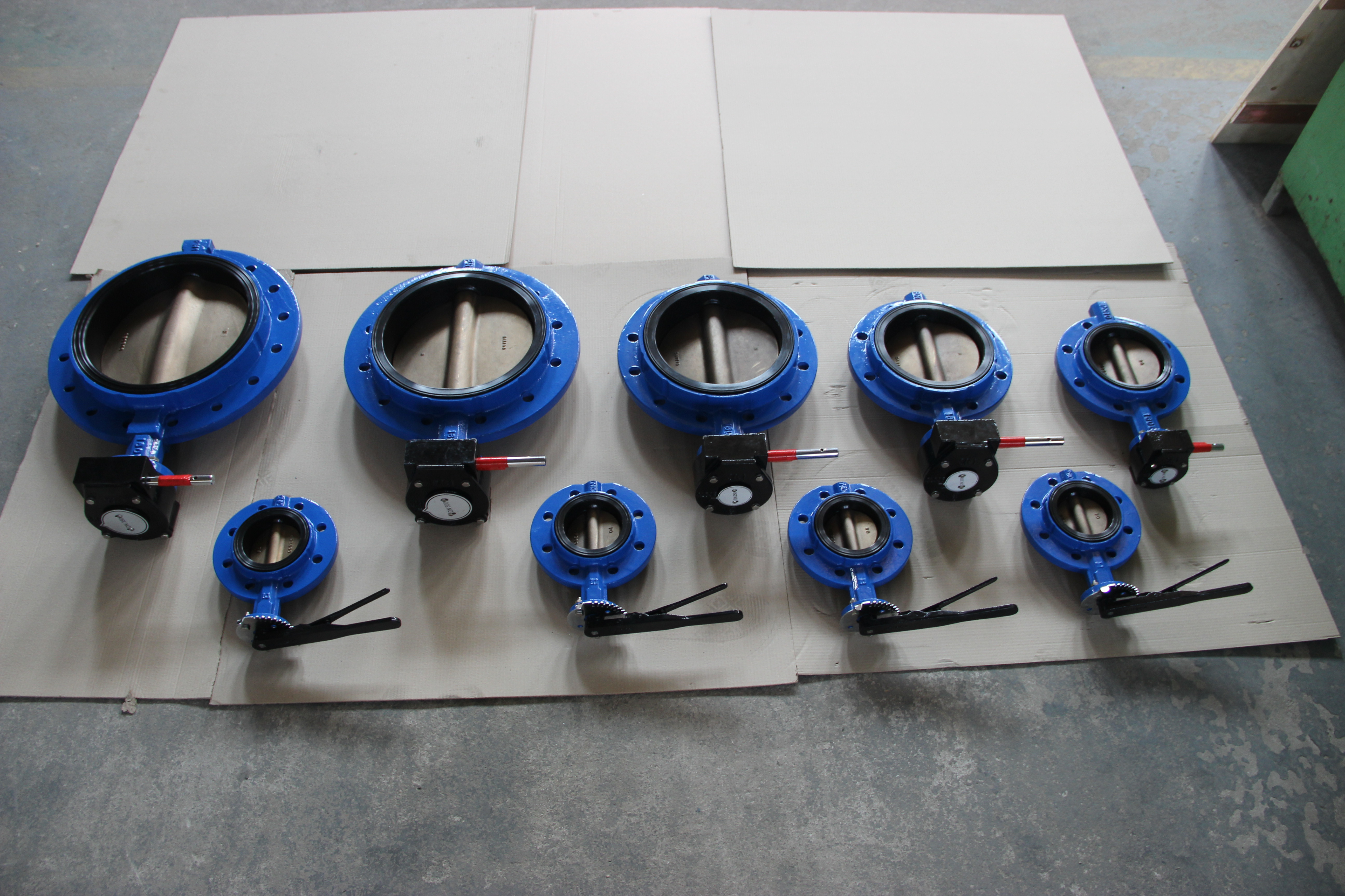 single flanged butterfly valve with handlever