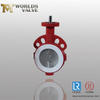 PTFE Coated Wafer Butterfly Valve Two Pieces Body,PN10 PN16 CLASS 150,CE ISO9001,Ductile Iron Body,stainless Steel Polished Disc And PTFE Seat,high Performance