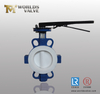 Wafer flanged PTFE lining Butterfly Valve 