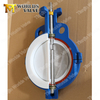 Wafer flanged PTFE lining Butterfly Valve 