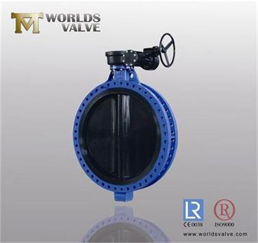 Flanged U Type Butterfly Valve with Full EPDM Rubber Lined