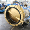 Aluminum Bronze Double Flange Butterfly Valve For Sea water