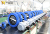 U Section Double flange Short pattern Butterfly Valve with Pneumatic actuators