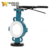 PTFE Lining Disc Wafer Butterfly Valve Split Body for Heavy Corrosion Resistance