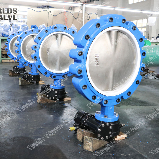 PTFE Seat liner lugged butterfly valve PN10 PN16 AS2129 TableE