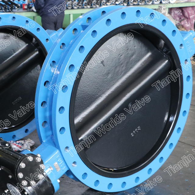 Halar Painted Disc U Section Rubber Butterfly Valves