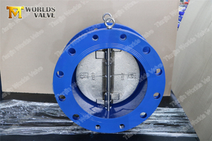 Double flanged dual plate check valves non-return swing check valve