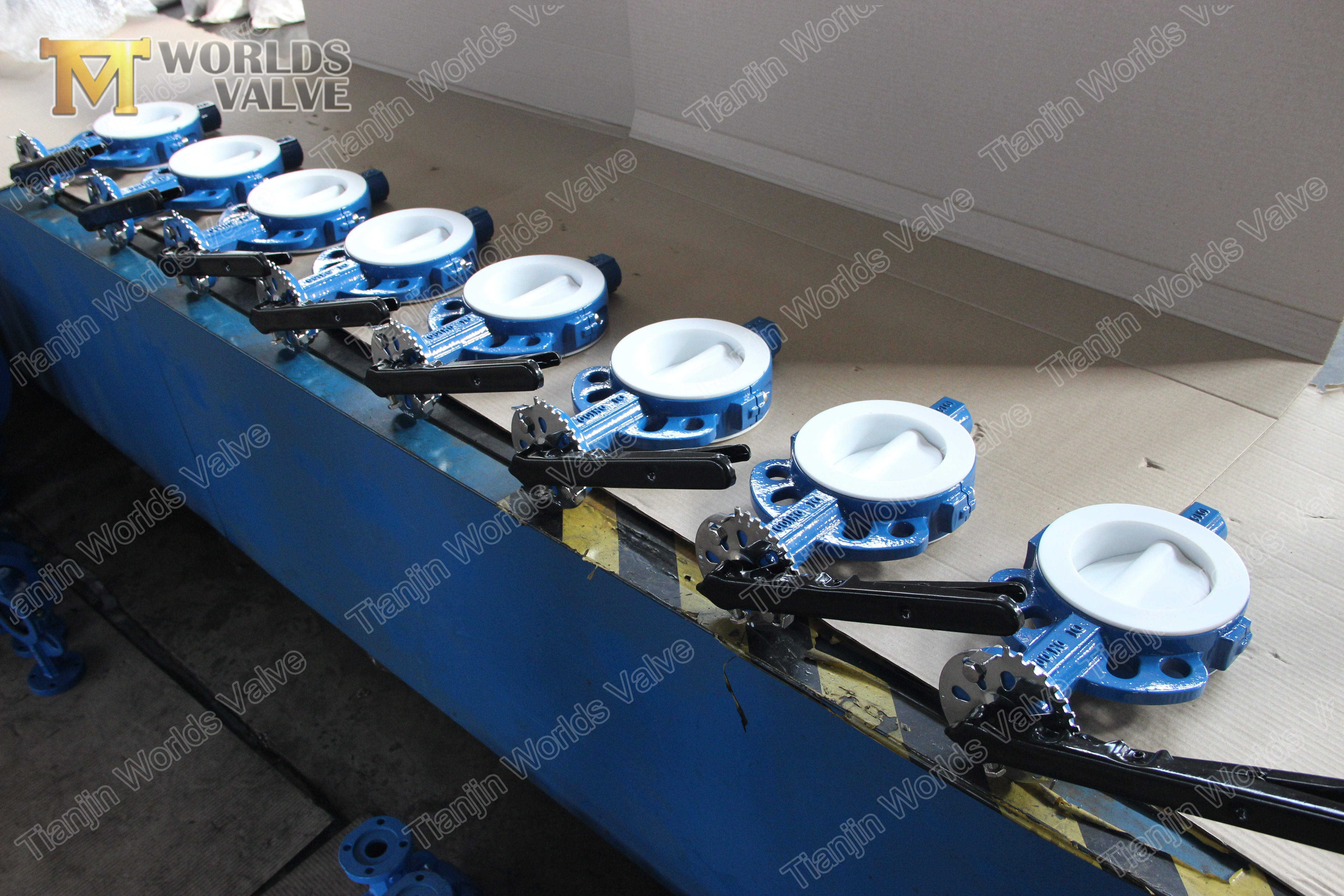 5 Full PTFE lined WAFER TYPE BUTTERFLY VALVE