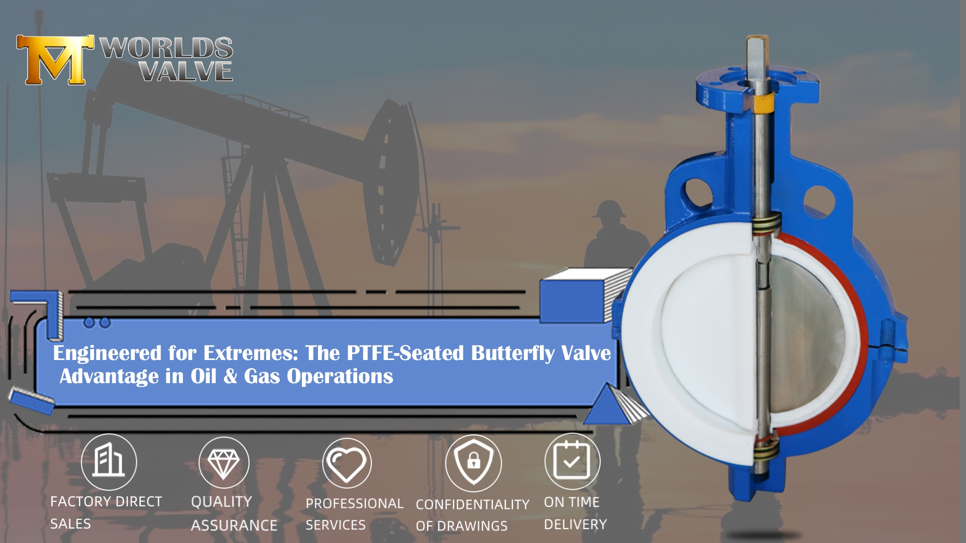 Engineered for Extremes: The PTFE-Seated Butterfly Valve Advantage in Oil & Gas Operations