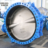  AwwaC515 FBE Epoxy Coated Disc Double Flange Butterfly Valve