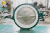 DN750 PTFE Butterfly Valve with Two Pieces Body