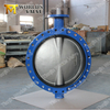 Wras EPDM Seat Handle Worm Gear Wafer Type Butterfly Valves