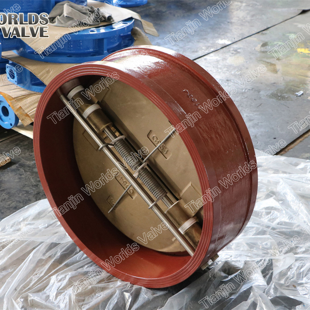 API594 125LB Cast Ductile Iron Double Door Swing Check Valve