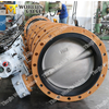 Awwac504 Double Flanged Ends Butterfly Valve with On/off Electric Actuator