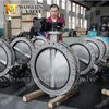 Duplex Stainless Steel U Double Flange Butterfly Valve