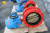 EN593 API609 Double Flange Butterfly Valve with Electric Actuator