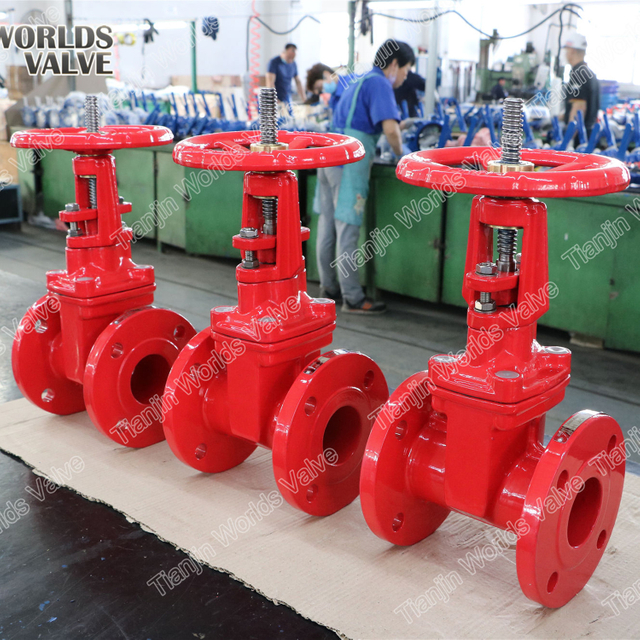 Rising stem Cast Iron Rubber Wedge Gate Valve for Low Pressure