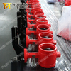 EPDM Rubber Coating Disc Groove Butterfly Valve PN10 PN16