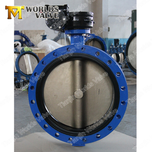 U Type Cast Sg Iron Butterfly Valves NBR/SBR/Buna-N Seat Replaceable