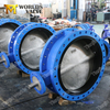 Double flange butterfly valve with Vulcanized Seat