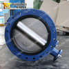 U pattern double flange butterfly valves