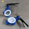 wafer type PTFE lined butterfly valve for corrosion resistant flow control offered by China OEM Valve Supplier