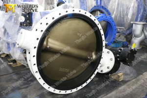 Double flanged U-Section Butterfly valve ISO5752 Short Pattern Rubber Seat