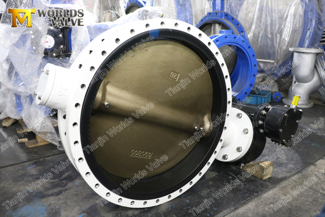 Double flanged U-Section Butterfly valve ISO5752 Short Pattern Rubber Seat