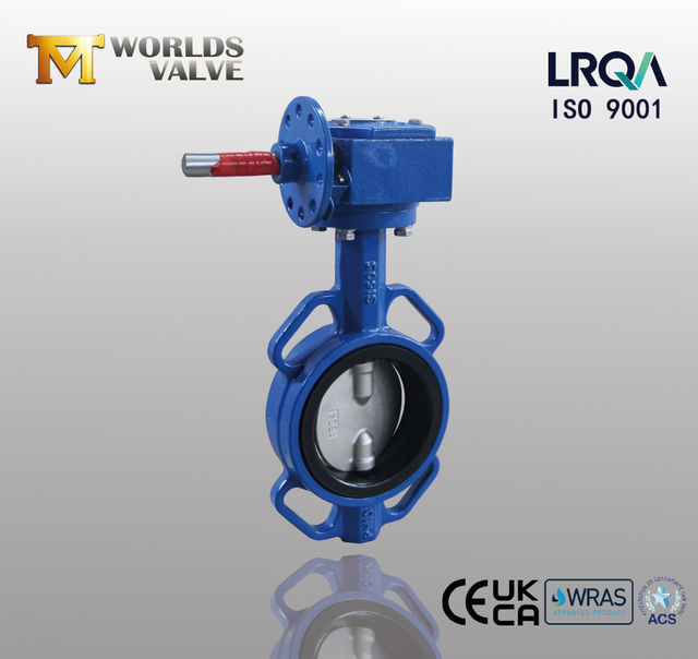 Wafer Butterfly Valve with Worm Gear Operator offered by China Valve Manufacturer and supplier-Tianjin Worlds Valve Co.,Ltd.