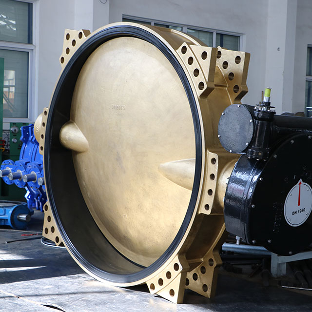 Big Size Double Flanged Butterfly Valve with Ali Bronze Disc