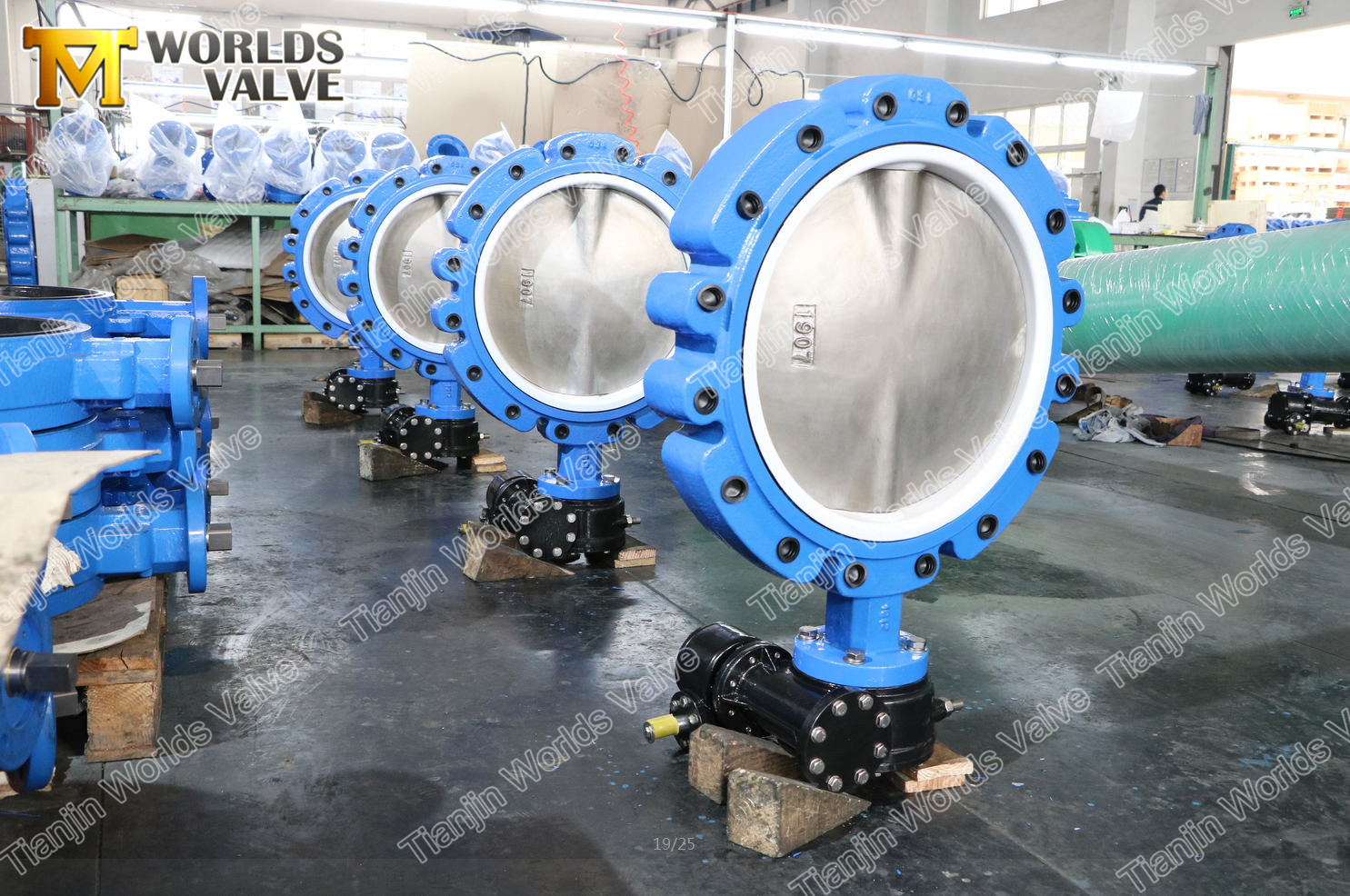 4 A536 A395 DUCTILE IRON BUTTERFLY VALVE,