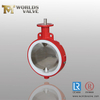 PTFE Coated Wafer Butterfly Valve Two Pieces Body,PN10 PN16 CLASS 150,CE ISO9001,Ductile Iron Body,stainless Steel Polished Disc And PTFE Seat,high Performance